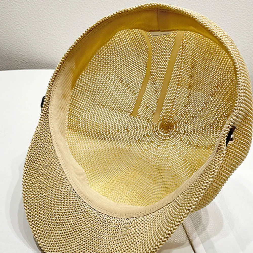 Sombrero de paja con hebilla de Trendsi, diseño ligero y cómodo ideal para el verano
